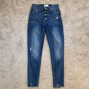 Frame Denim High Rise Blue Jeans
